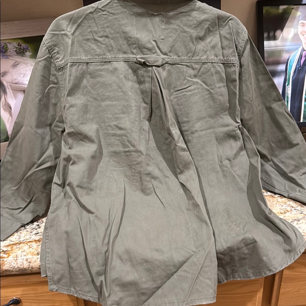 NWT Alexander Jordan Women's Utility Jacket in Olive - Picture 2 of 5